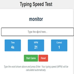 Typing Speed Test
